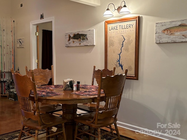 view of dining room