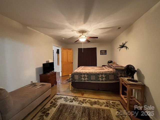 369 Pinecrest Cir, Troy, NC 27371 - bedroom with a ceiling fan