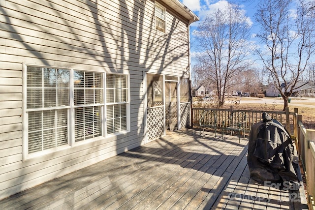 view of wooden terrace