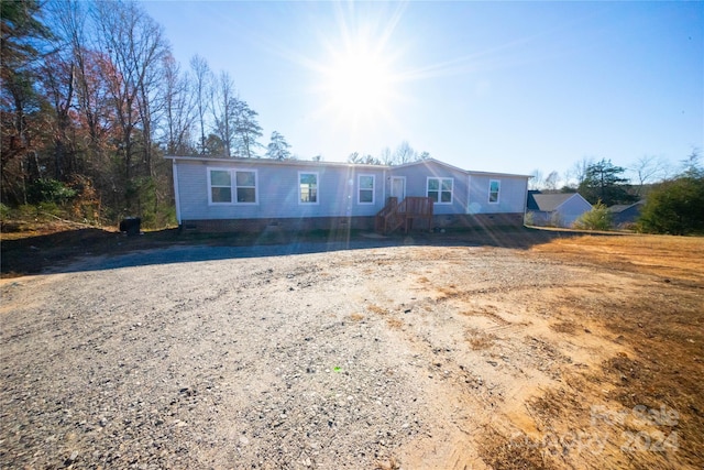 view of front of property