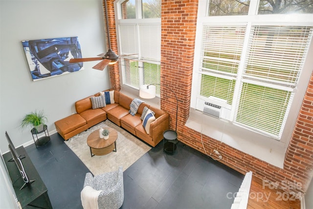 living room featuring hardwood / wood-style floors