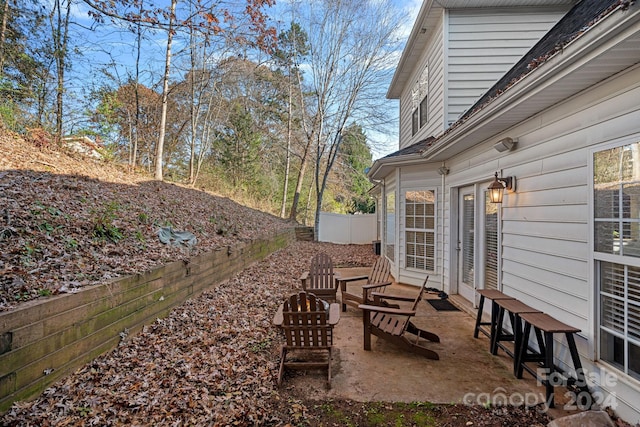 view of yard with a patio