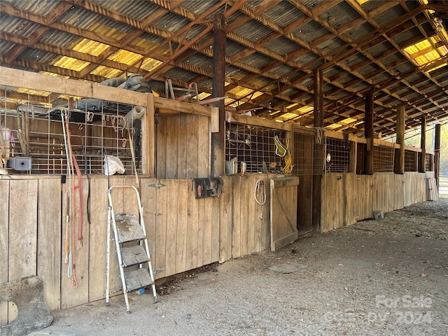 view of horse barn