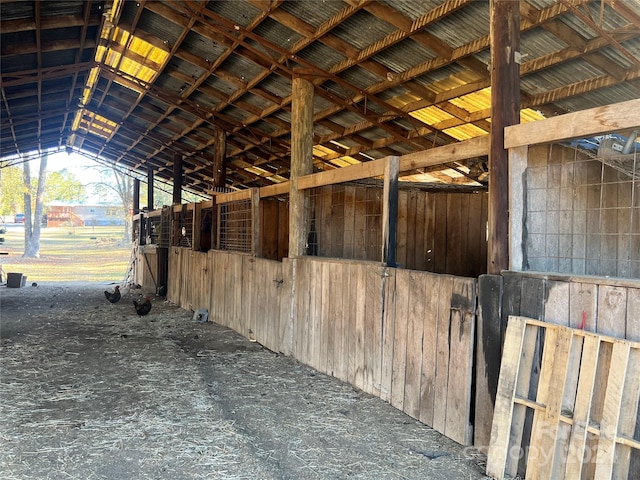 view of horse barn