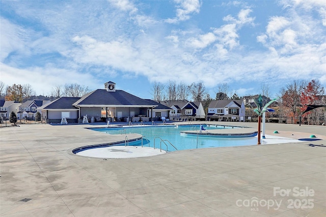 view of pool with a patio area