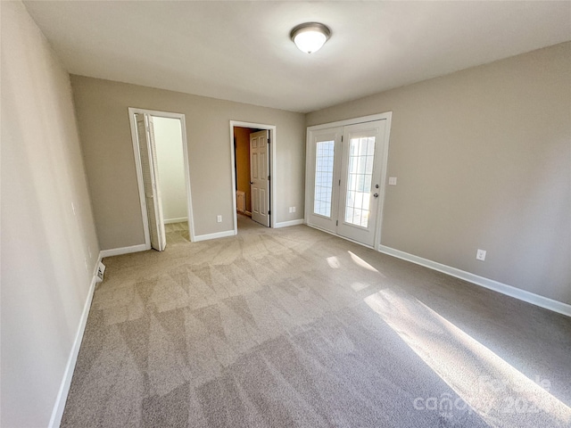 view of carpeted empty room