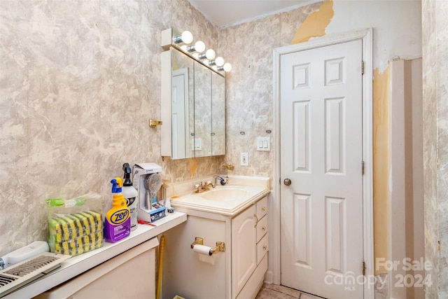 bathroom with vanity