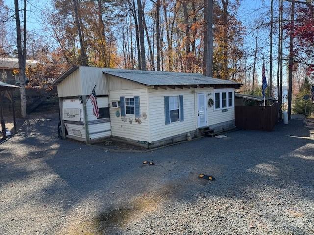 view of outbuilding with a garage