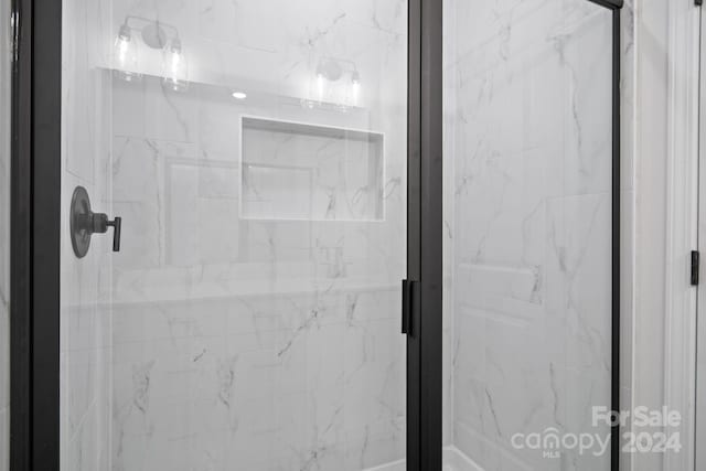 room details with a shower with door