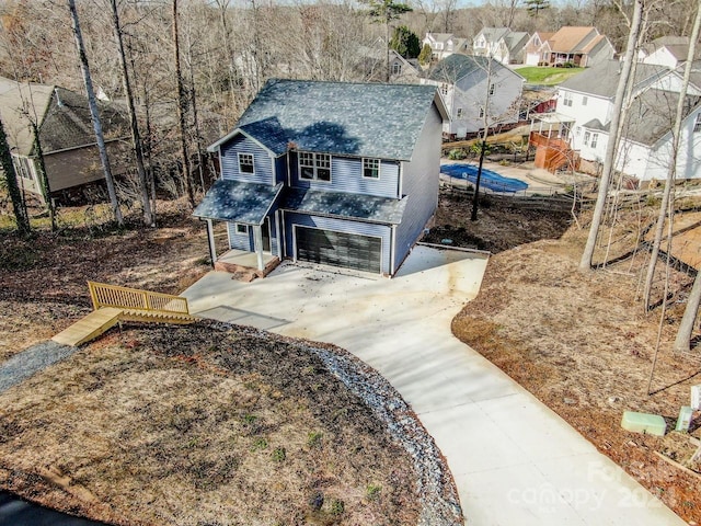 view of front of house featuring a garage