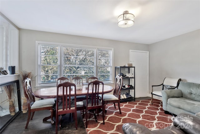 view of dining area