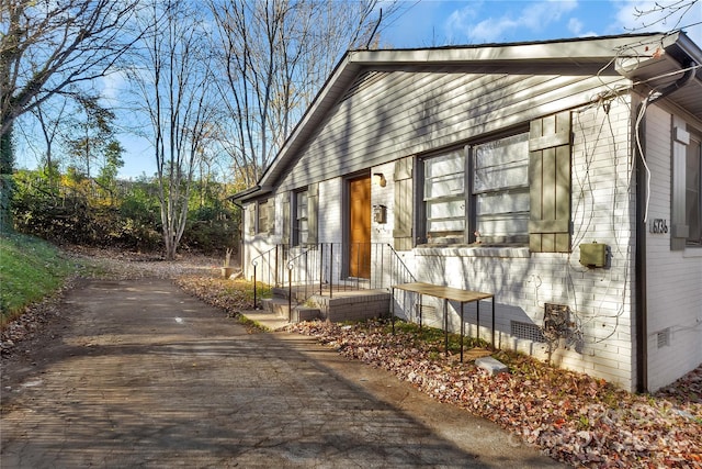 view of side of property