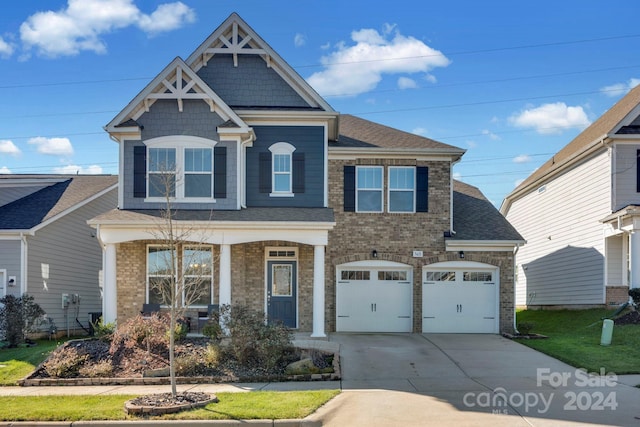 view of front of house featuring a garage