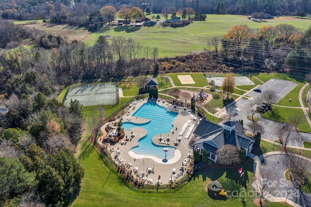 birds eye view of property