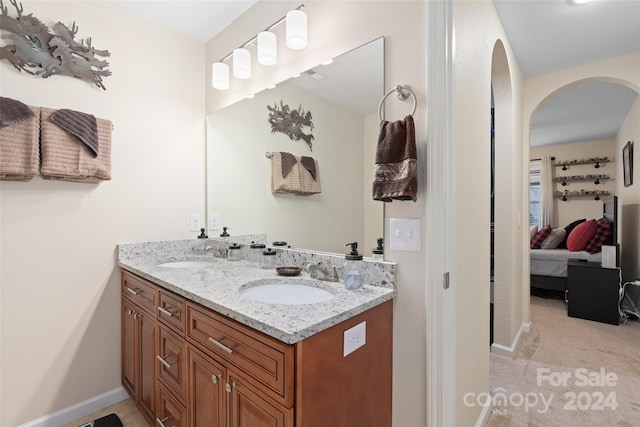 bathroom with vanity