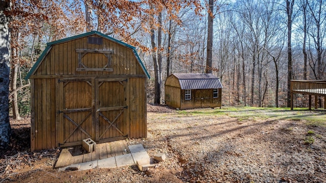 view of outdoor structure