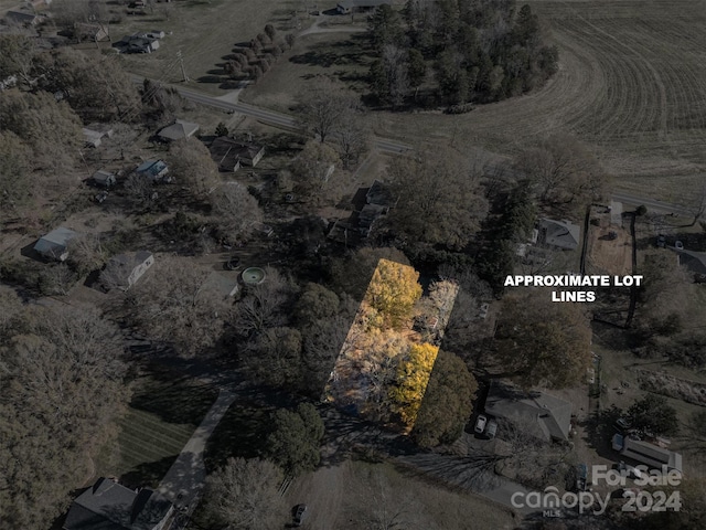 drone / aerial view featuring a rural view