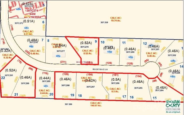 1207+ River Trace Lane 9,15-19,21&21, Salisbury NC, 28144 land for sale