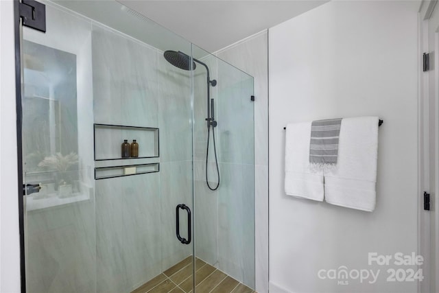 bathroom with walk in shower