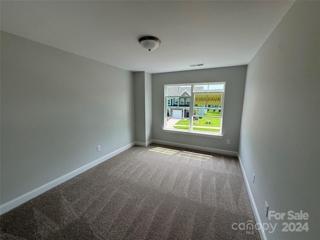 view of carpeted empty room