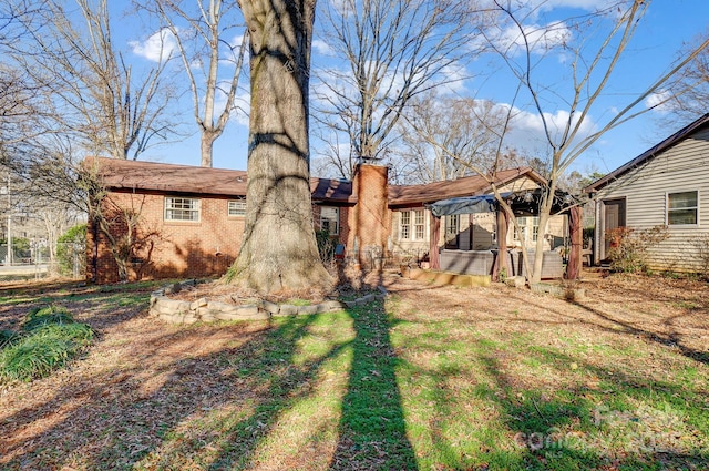 view of rear view of property