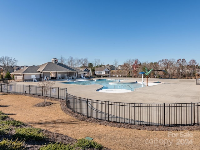 view of pool with a patio