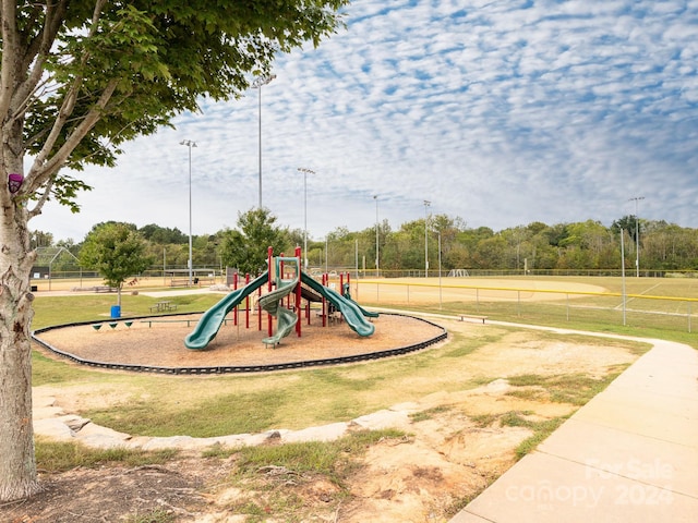 view of jungle gym