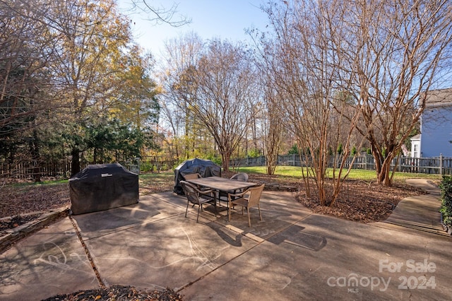 view of patio / terrace featuring area for grilling