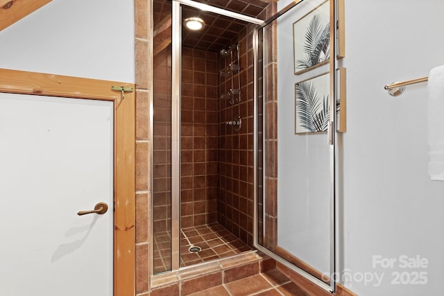 bathroom with an enclosed shower