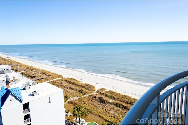 water view with a beach view