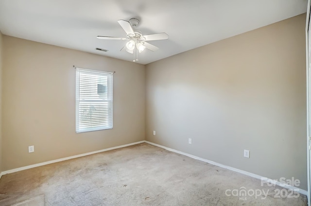 view of carpeted empty room