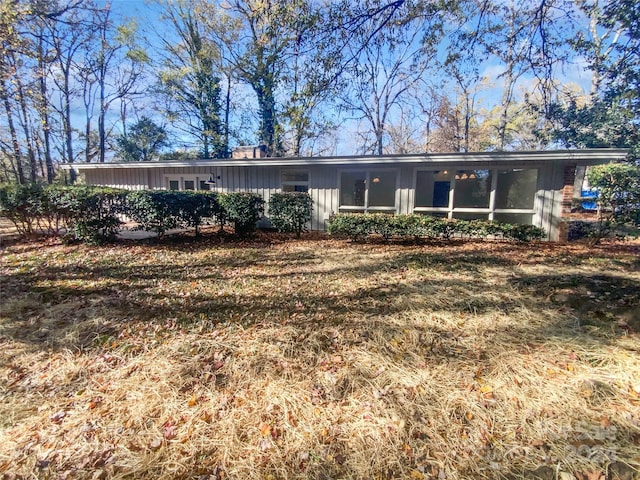 view of rear view of property