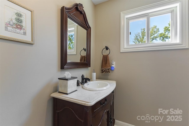 bathroom featuring vanity