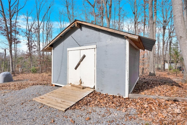 view of outdoor structure