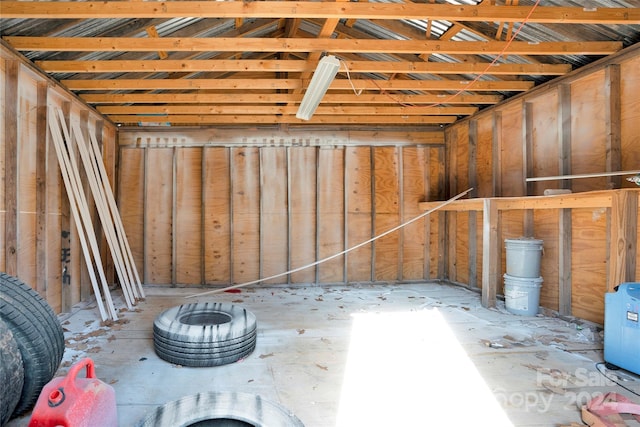 view of storage room