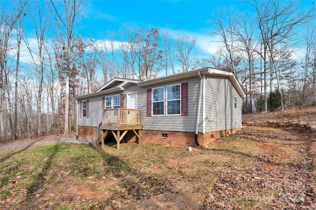 view of manufactured / mobile home