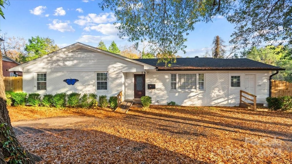 view of ranch-style home