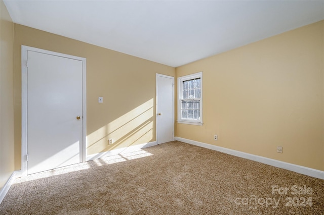 view of carpeted empty room