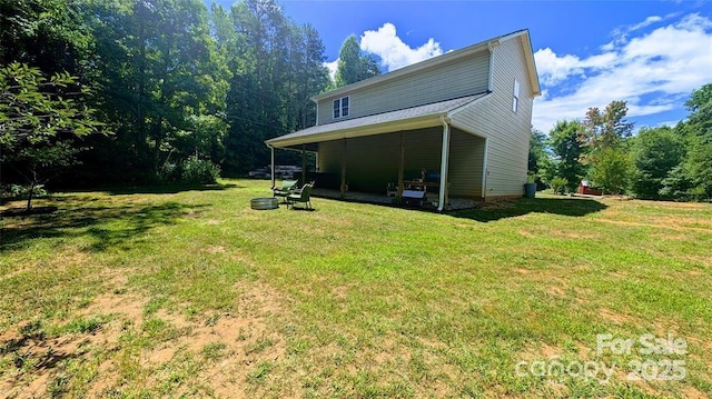 exterior space with a lawn