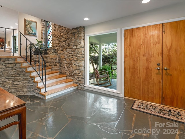 view of entrance foyer