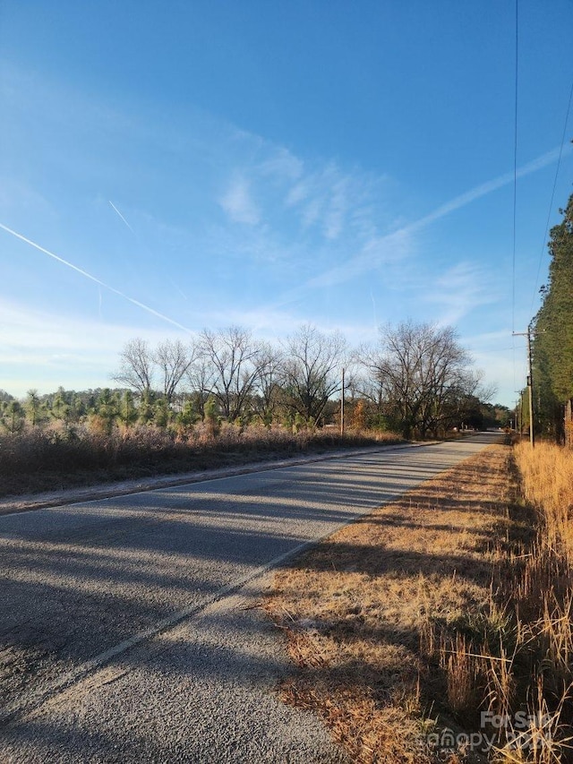 view of street featuring a rural view