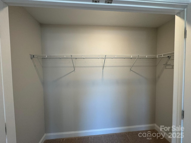 view of closet