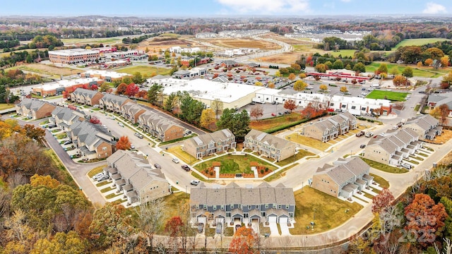 bird's eye view with a residential view