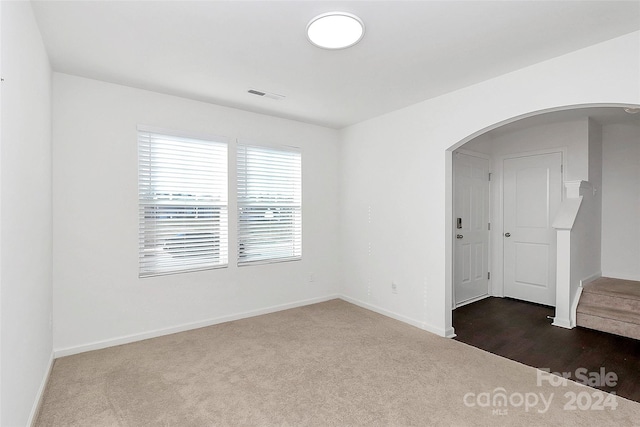 view of carpeted empty room