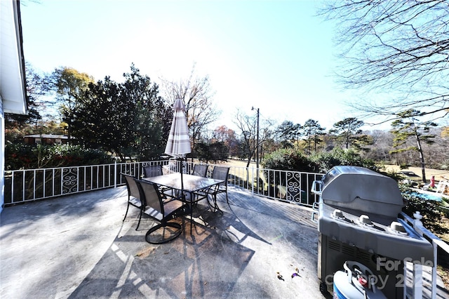 view of patio / terrace featuring area for grilling