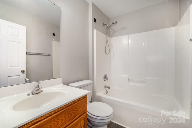 12039 Windy Rock Way, Charlotte, NC 28273 - full bathroom featuring vanity, toilet, and  shower combination