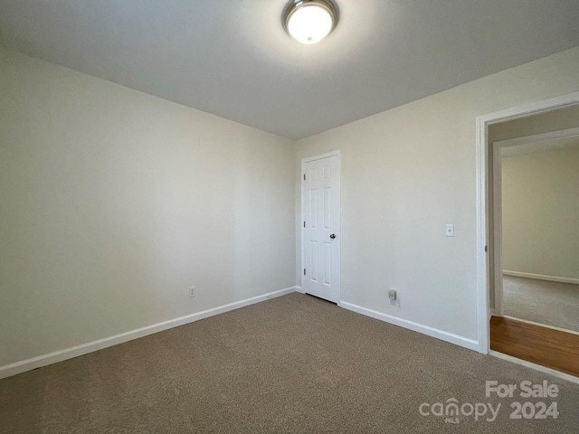 spare room with carpet floors