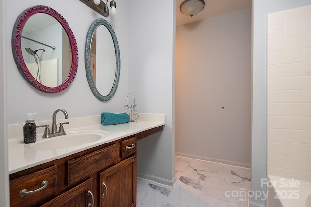 bathroom featuring vanity