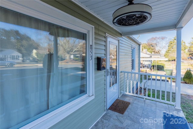 exterior space featuring a porch