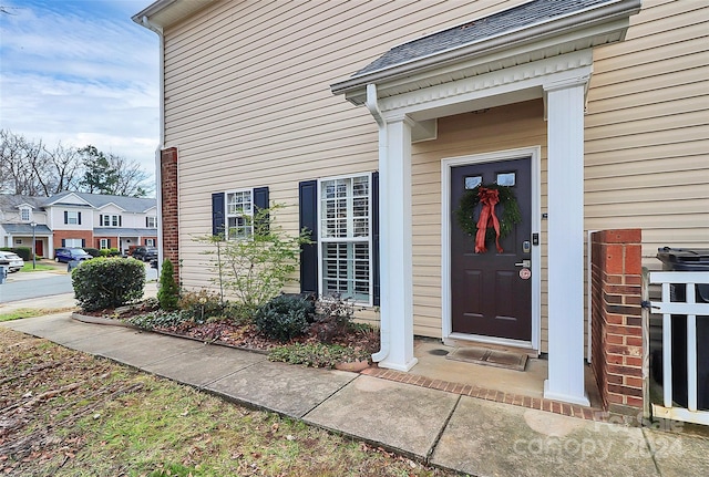 view of entrance to property